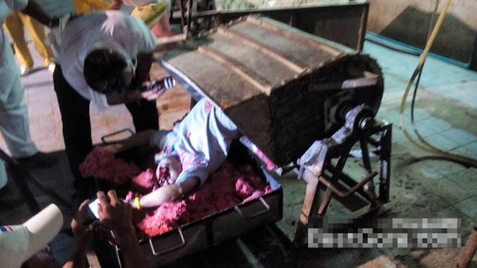 【グロ画像】ドッグフード加工工場で自分自身がお肉になってしまった人… カルロ・グローチェ