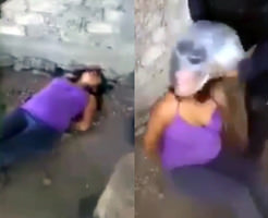 【衝撃映像】女でも容赦無し！メキシコ軍女性兵士による窒息拷問記録