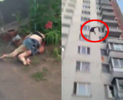 飛び降り自殺で死んだ女の子を撮影→上から2人目の自殺者が降ってきた！！