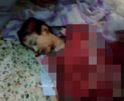 爆撃で犠牲になった少女の死体を撮影…　※グロ動画