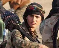 女性だけの武装組織「クルド女性防衛部隊（YPJ）」戦闘員　戦地で死亡して凌辱される