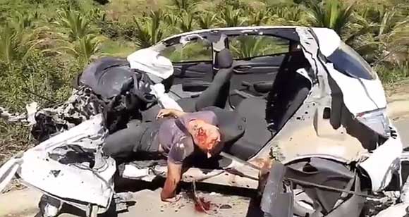 車が大破するほどの大事故で死亡したドライバー、あまりの衝撃に道路に脳みそが吹っ飛んでしまっていた… カルロ・グローチェ