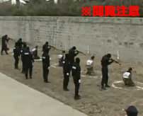 6人の容疑者を同時射殺！公開された中国の集団処刑の衝撃映像…