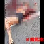 【閲覧注意】道路の真ん中で夫に刺されて殺された妻、腸が大量に飛び出してしまう…