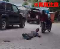 ハイチで捕まった泥棒がバイクで市中引き回しの刑…
