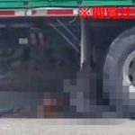 トラックのタイヤで頭蓋骨を砕かれた女性…
