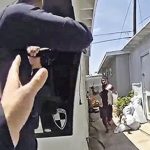 妻をナイフで刺した男、ロサンゼルス市警に撃たれて死亡