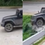 これは回避できない…女が立ち止まった所に車が突っ込む→女死亡