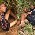 オートバイのホイールを盗んだ2人組、捕まって木の棒で殴られる