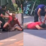 中国で白昼堂々行われた殺人、ナイフでメッタ刺しにされて殺される男
