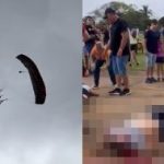 パラシュートでの着地に失敗した男、地面に叩きつけられて死亡