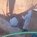 空には虹が…工事中に水道管が破裂→水が噴き出して2人が負傷 空には虹が…工事中に水道管が破裂→水が噴き出して2人が負傷