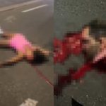 バイク事故に遭ったカップル、彼女は血を流し彼氏は頭が取れた状態で…