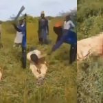 ボコ・ハラムのメンバーによって斬首されるキリスト教徒 ボコ・ハラムのメンバーによって斬首されるキリスト教徒