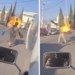 ストリートファイトに勝つ方法の1つ、口から火を吐く