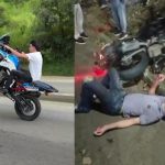 自称インフルエンサーの男、バイクを盗むも捕まりボコボコにされる
