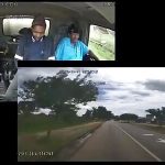 覆面の暴漢がトラックをハイジャック→警察が発砲し暴漢逃走 覆面の暴漢がトラックをハイジャック→警察が発砲し暴漢逃走