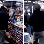 そんな態度取っちゃったら…顔面を缶でぶん殴られる男