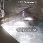 事故った車が家の裏庭に飛んで入ってくる→女ドライバーはプールの中に 事故った車が家の裏庭に飛んで入ってくる→女ドライバーはプールの中に